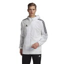 AfB_X Y p[J[ adidas Tiro 21 Fullzip Hoodie - White/Black