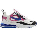 iCL fB[X Xj[J[ Nike Air Max 270 React 2 jOV[Y Summit White/Hyper Blue/Cosmic Fuchsia