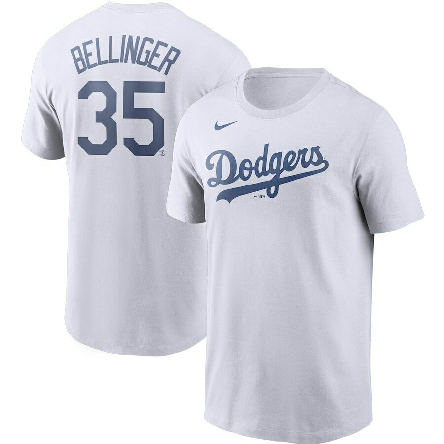 ナイキ メンズ Tシャツ Cody Bellinger "Los Angeles Dodgers" Nike Name & Number T-Shirt - White