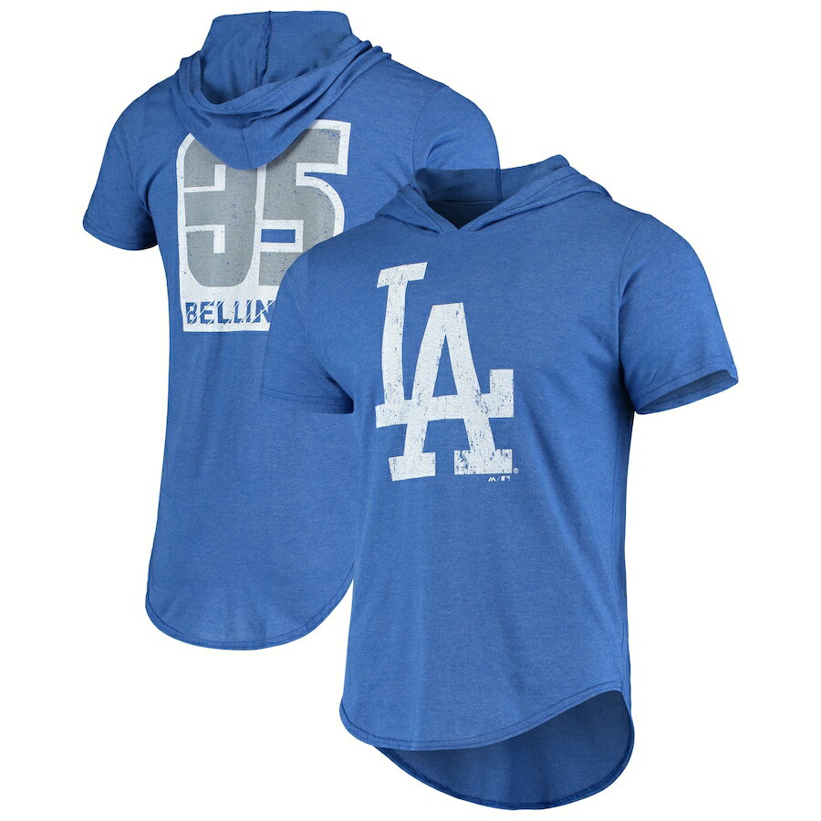 マジェスティック メンズ Tシャツ Cody Bellinger "Los Angeles Dodgers" Majestic Threads Softhand Player Hoodie T-Shirt - Royal