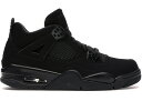 ジョーダン レトロ4 キッズ/レディース Air Jordan Retro 4 GS スニーカー Black/Light Graphite/Black