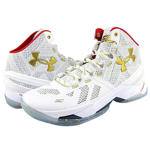 アンダーアーマー メンズ バッシュ カリー2 Under Armour Curry 2 "ALL STAR" - White/Red/Metallic Gold アンダーアーマー メンズ バッシュ カリー2 Under Armour Curry 2 "ALL STAR" - White/Red/Metallic Gold