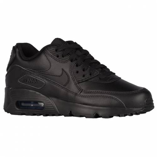 ナイキ キッズ エアマックス90 レザー Nike Air Max 90 Leather GS - Black/Black