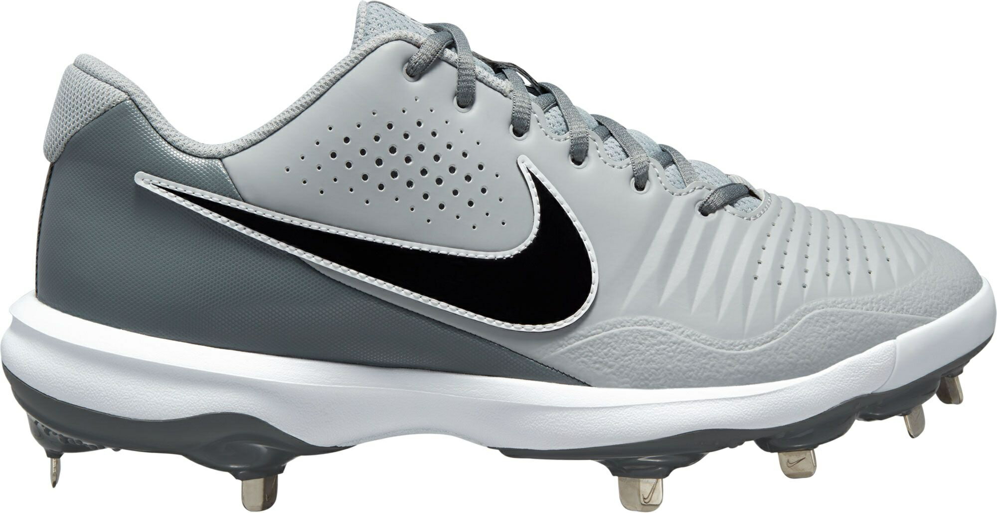 ナイキ メンズ アルファハラチ3 野球 スパイク Nike Men's Alpha Huarache 3 Varsity Low Metal Baseball Cleats - Grey/Black