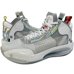 即納 ナイキ キッズ ジョーダン 34 バッシュ Nike Jordan XXXIV (GS) - White Metallic Silver