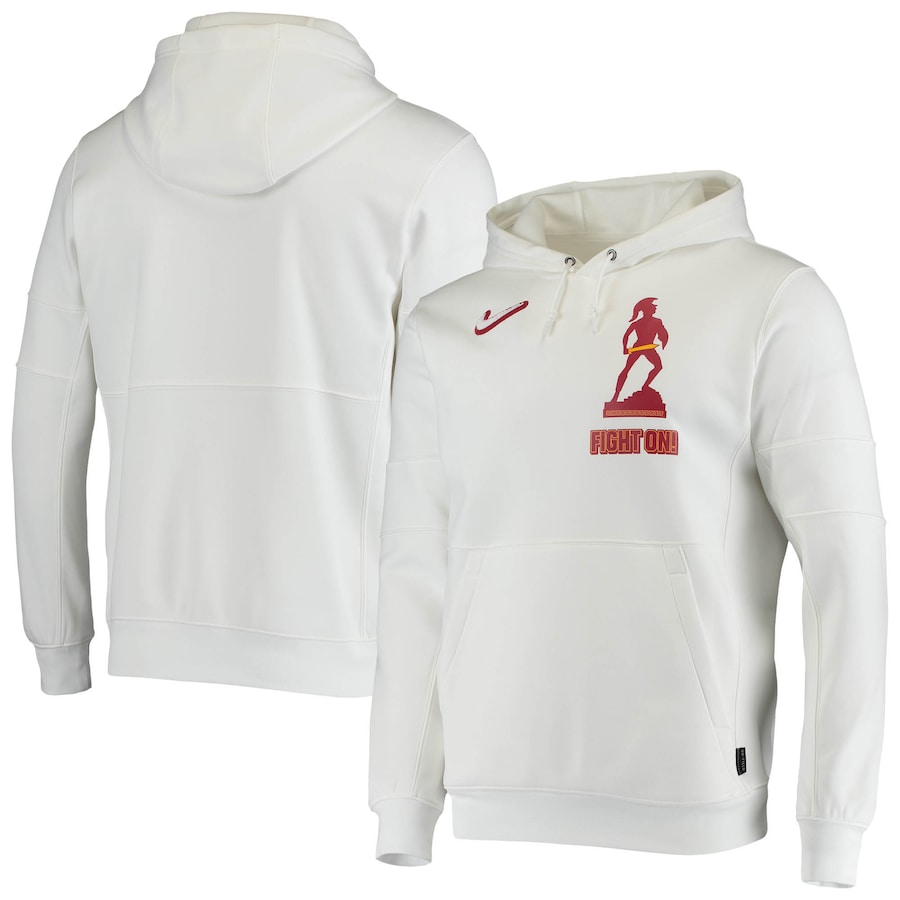 ナイキ メンズ パーカー "USC Trojans" Nike Local Performance Pullover Hoodie - White