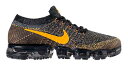 ナイキ メンズ ヴェイパーマックス Nike Air VaporMax Flyknit ランニングシューズ Black/Mineral Gold/Dark Grey フライニット