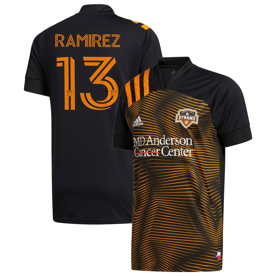 アディダス メンズ ジャージ Christian Ramirez "Houston Dynamo" adidas 2020 HTX 15 Replica Jersey - Black