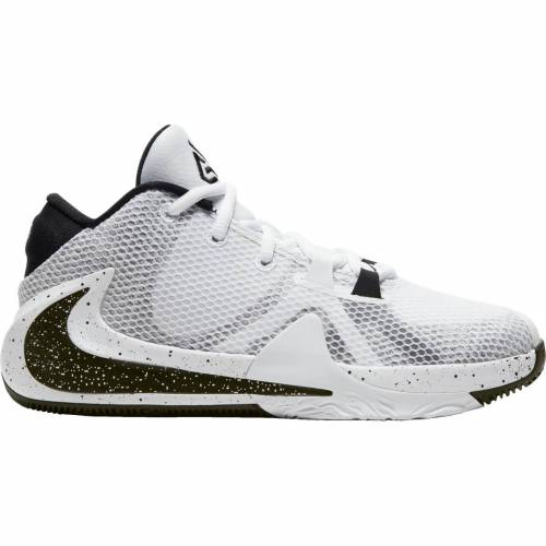 ナイキ キッズ/レディース フリーク1 Nike Zoom Freak 1 GS バッシュ ミニバス White/White/Black