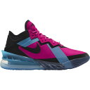 iCL Y obV Nike LeBron XVIII 18 Low - Fireberry/Black/Lt Blue Fury