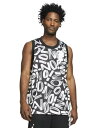 ジョーダン メンズ タンクトップ Jordan Zion Dri-Fit AOP Jersey Tank - Black/Light Smoke Gray/White