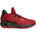 アディダス メンズ バッシュ adidas Dame 7 - Scarlet/Gold Metallic/Core Black(4)