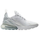 ナイキ キッズ ランニングシューズ Nike Air Max 270 GS - White/White/Met Silver