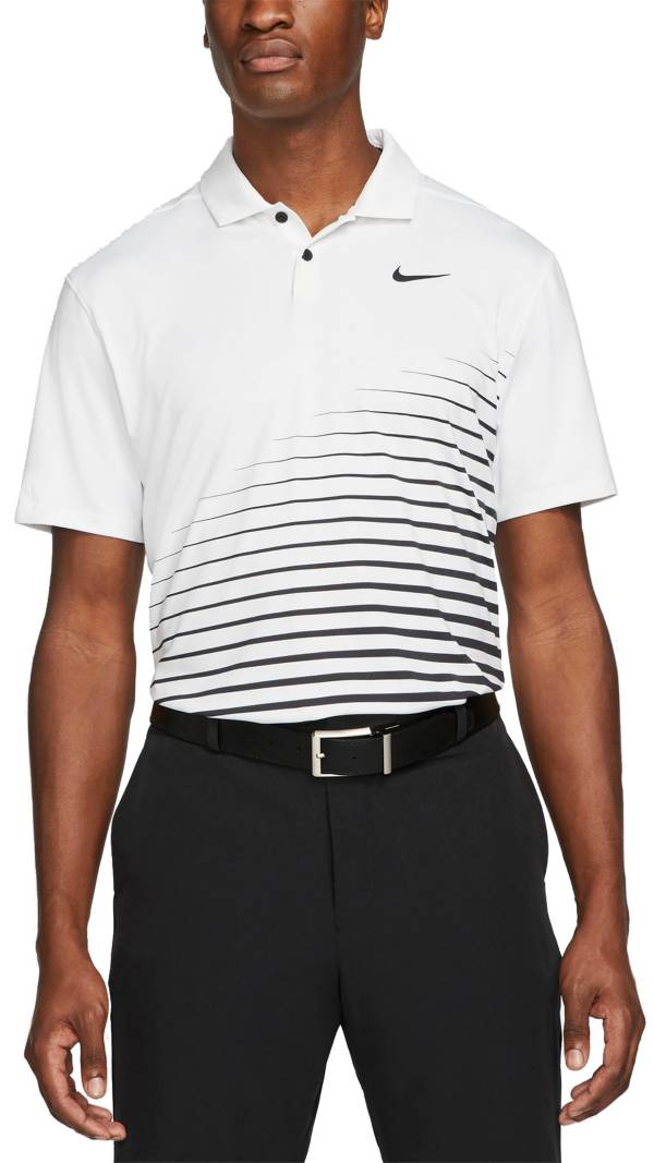 ナイキ メンズ ゴルフグッズ ナイキ メンズ ポロシャツ Nike Dri-FIT Vapor Graphic Golf Polo 半袖 ゴルフウェア WHITE