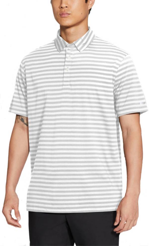 ナイキ ナイキ メンズ ポロシャツ Nike Dri-FIT Player Striped Golf Polo 半袖 ゴルフウェア WHITE