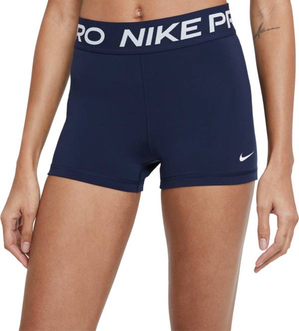 ナイキ ナイキ レディース ショーツ Nike Women's Pro 3” Shorts フィットネス トレーニングウェア OBSIDIAN