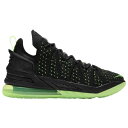 iCL Y obV Nike LeBron 18 - Black/Electric Green/Black