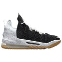 iCL Y obV Nike LeBron 18 - Black/White/Gum Med Brown