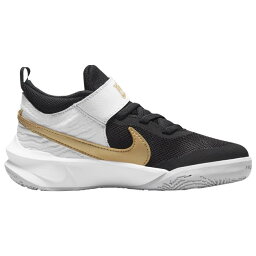 ナイキ キッズ バッシュ Nike Hustle D 10 GS - Black/Metallic Gold/White