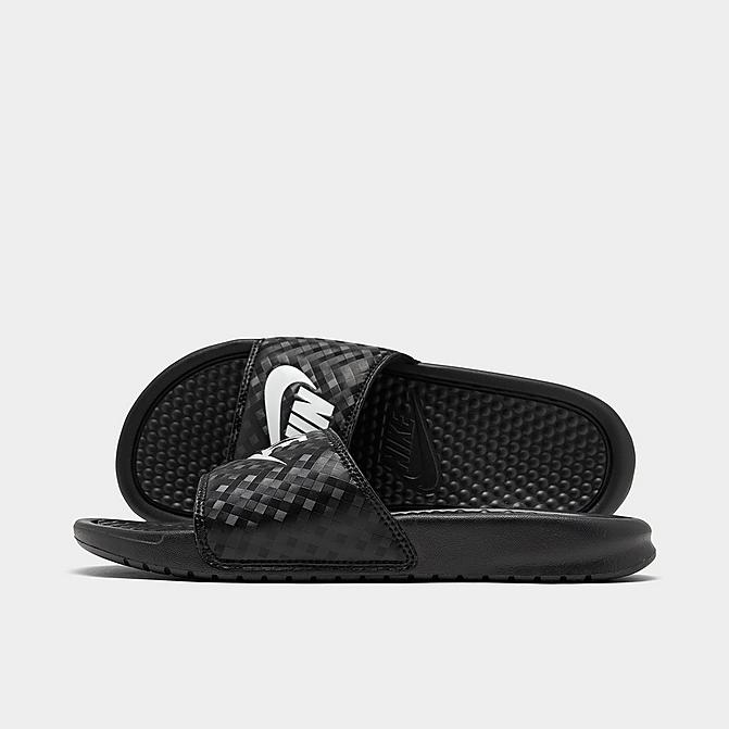 ナイキ レディース ベナッシ Nike Benassi JDI Swoosh Slide サンダル Black/White