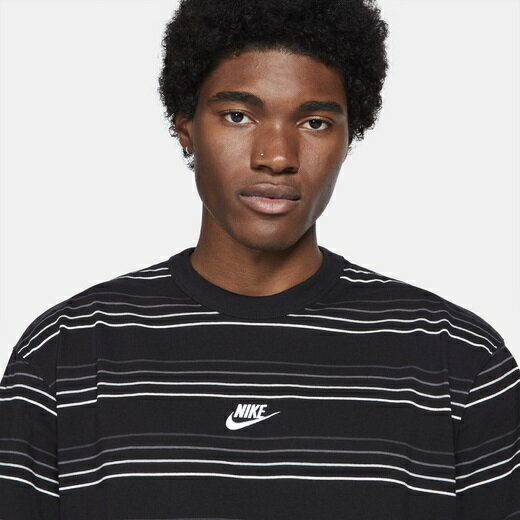 ナイキ メンズ Tシャツ Nike Stripe AM90 T-Shirt - Black/White