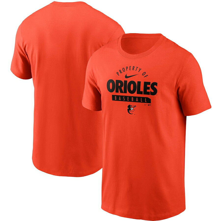 ナイキ メンズ Tシャツ "Baltimore Orioles" Nike Primetime Property Of Practice T-Shirt - Orange