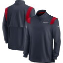 ナイキ メンズ ジャケット Houston Texans Nike 2021 Sideline Coaches Repel Quarter-Zip Jacket - Navy(4)