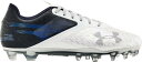 アンダーアーマー メンズ サッカー スパイク Under Armour Men's Blur Lux MC Football Cleats - Navy/Whi...