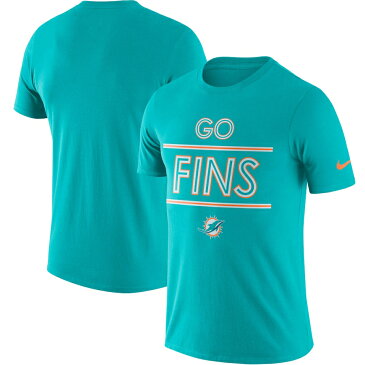 即納 ナイキ メンズ NFL Miami Dolphins Nike Local Lockup Performance T-Shirt Tシャツ 半袖 Aqua