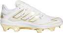 アディダス メンズ 野球 シューズ スパイク adidas adizero Afterburner 7 Gold TPU Baseball Cleats - White/Gold