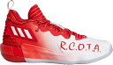 アディダス メンズ バッシュ adidas Dame 7 EXTPLY - White/Scarlet/Black(4)
