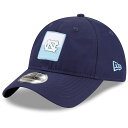 j[G Y Lbv North Carolina Tar Heels New Era Contrast Patch 9TWENTY Adjustable Hat - Navy