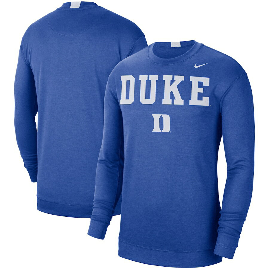 ナイキ メンズ Tシャツ 長袖 ロンT Duke Blue Devils Nike 2021/22 Basketball Team Spotlight Performance Long Sleeve T-Shirt - Royal