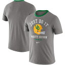 iCL Y TVc Oregon Ducks Nike Vault Helmet Tri-Blend T-Shirt - Heathered Gray