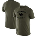 iCL Y TVc Kentucky Wildcats Nike Stencil Arch Performance T-Shirt - Olive