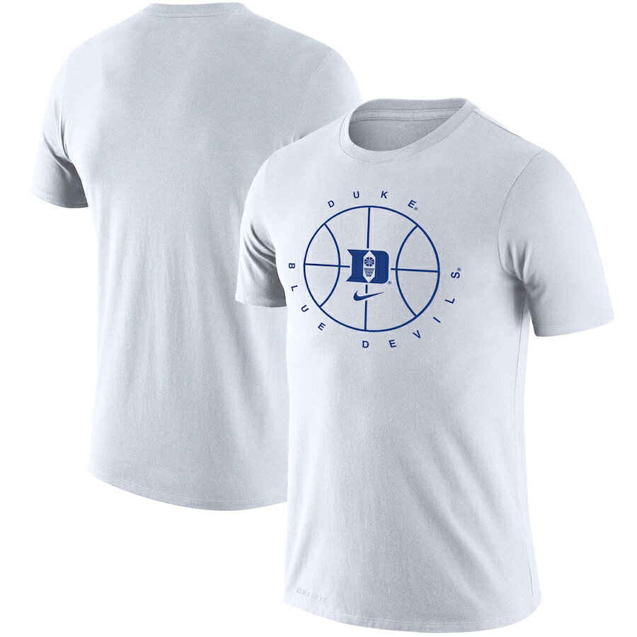 ナイキ メンズ Tシャツ Duke Blue Devils Nike Basketball Icon Legend Performance T-Shirt - White