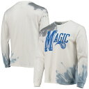 WNt[h Y TVc  T Orlando Magic Junk Food Tie-Dye Long Sleeve T-Shirt - White