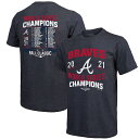 マジェスティック メンズ Tシャツ Atlanta Braves Majestic Threads 2021 World Series Champions Dr...