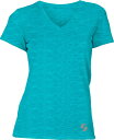 \tB[ fB[X TVc Soffe Juniors' Performance V-Neck T-Shirt - Scuba Blue Heather