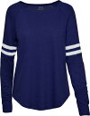ソフィー レディース Tシャツ 長袖 ロンT Soffe Juniors' Fan Crew Jersey Long Sleeve Shirt - Navy(4)