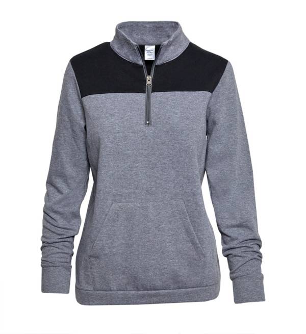 ソフィー レディース ジャケット Soffe Juniors' Colorblock 1/4 Zip Pullover - Black