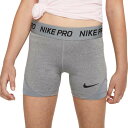 iCL LbY V[gpc Nike Pro Girls' 4'' Shorts - Carbon Heather