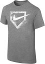 ナイキ キッズ Tシャツ Nike Boys' Core Short Sleeve Graphic T-Shirt - Dark Grey Heather(4)