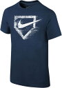 iCL LbY TVc Nike Boys' Core Short Sleeve Graphic T-Shirt - Navy