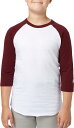 アディダス キッズ 野球 アンダーシャツ adidas Youth Triple Stripe 3/4 Sleeve Baseball Practice Shirt - Burgundy