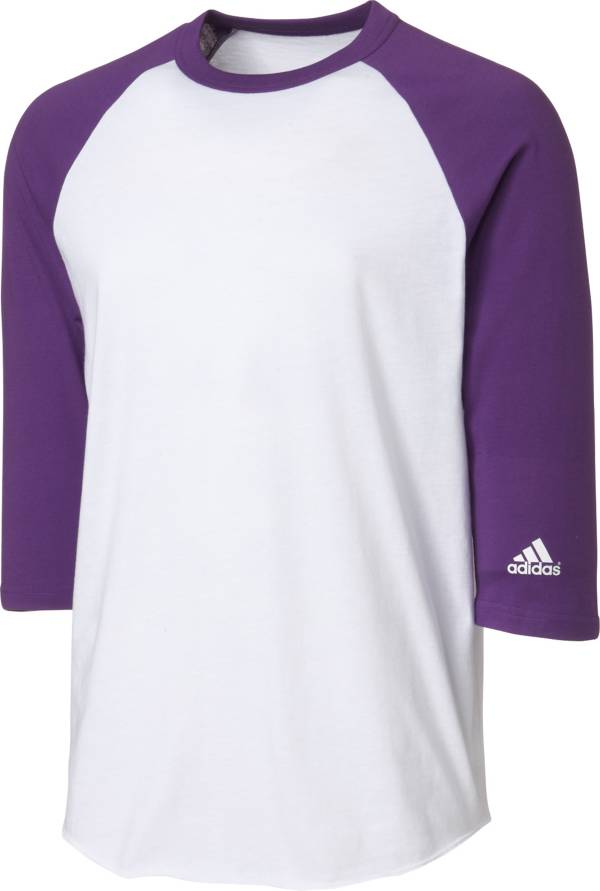 アディダス キッズ 野球 アンダーシャツ adidas Youth Triple Stripe 3/4 Sleeve Baseball Practice Shirt - Currant