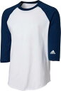 アディダス キッズ 野球 アンダーシャツ adidas Youth Triple Stripe 3/4 Sleeve Baseball Practice Shirt - Navy