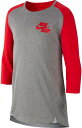 iCL LbY TVc Nike Boys' 3/4 Sleeve Baseball Top - Tm Scarlet/University Red