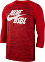 ナイキ メンズ 野球 Tシャツ Nike Men 039 s Velocity Legend 3/4 Sleeve Baseball Top - University Red