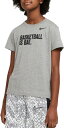 iCL LbY TVc Nike Girls' Basketball Is Bae Graphic T-Shirt - Carbon Heather